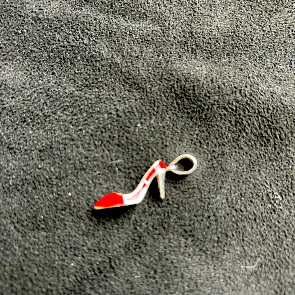 Red High Heel Shoe Charm